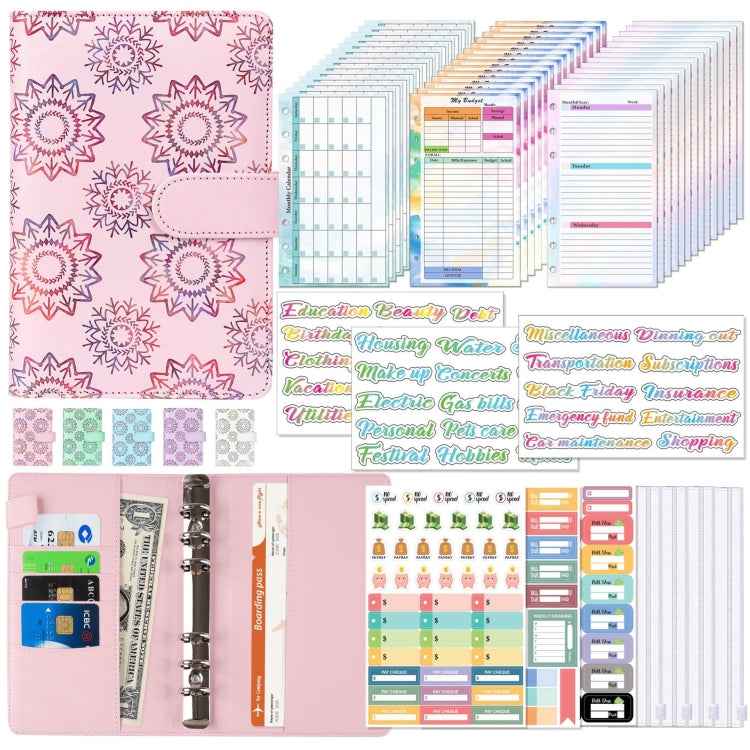 A6 Cash Budget Book Schedule Weekly Plan Monthly Plan Loose-leaf Notepad