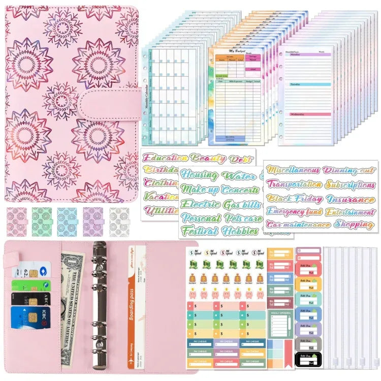 A6 Cash Budget Book Schedule Weekly Plan Monthly Plan Loose-leaf Notepad - Shello's Creative Boutique