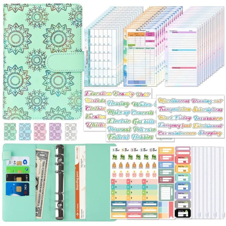 A6 Cash Budget Book Schedule Weekly Plan Monthly Plan Loose-leaf Notepad - Shello's Creative Boutique