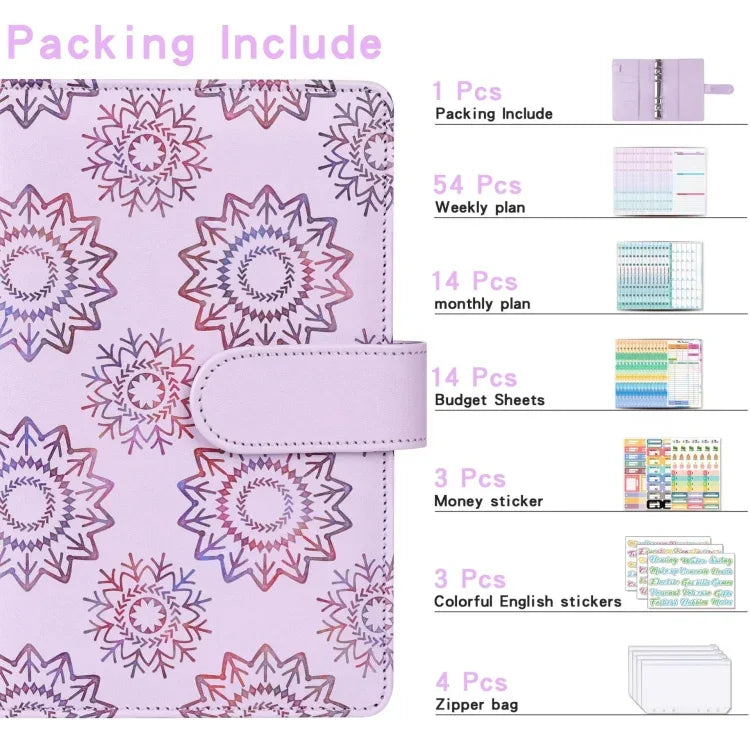 A6 Cash Budget Book Schedule Weekly Plan Monthly Plan Loose-leaf Notepad - Shello's Creative Boutique