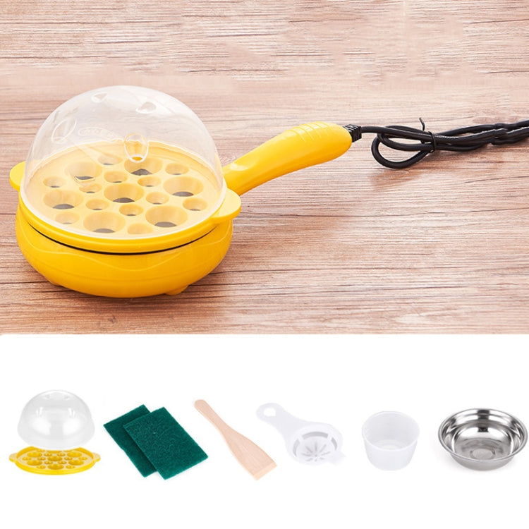 350W Electric Egg Omelette Cooker Frying Pan Steamer Cooker,EU Plug,Style:, Single Layer Set Yellow, Double Layer Set Yellow, Pan+Wood Shovel Yellow, Single Layer Set Pink, Double Layer Set Pink, Pan+Wood Shovel Pink - Shello's Creative Boutique