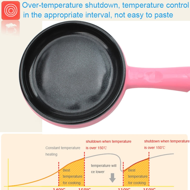 350W Electric Egg Omelette Cooker Frying Pan Steamer Cooker,EU Plug,Style:, Single Layer Set Yellow, Double Layer Set Yellow, Pan+Wood Shovel Yellow, Single Layer Set Pink, Double Layer Set Pink, Pan+Wood Shovel Pink - Shello's Creative Boutique