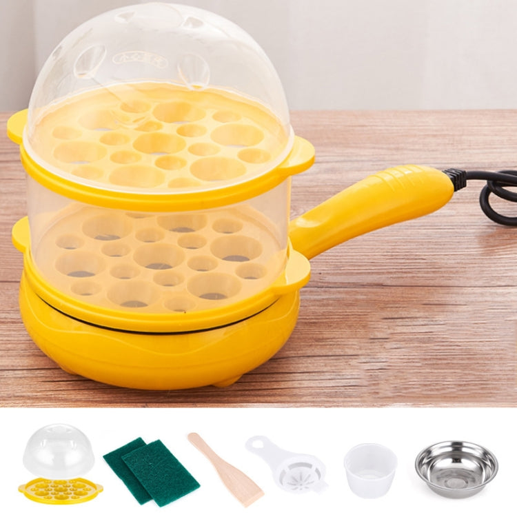 350W Electric Egg Omelette Cooker Frying Pan Steamer Cooker,EU Plug,Style:, Single Layer Set Yellow, Double Layer Set Yellow, Pan+Wood Shovel Yellow, Single Layer Set Pink, Double Layer Set Pink, Pan+Wood Shovel Pink - Shello's Creative Boutique