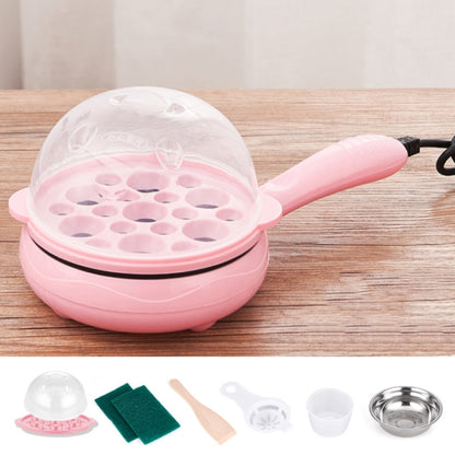 350W Electric Egg Omelette Cooker Frying Pan Steamer Cooker,EU Plug,Style:, Single Layer Set Yellow, Double Layer Set Yellow, Pan+Wood Shovel Yellow, Single Layer Set Pink, Double Layer Set Pink, Pan+Wood Shovel Pink - Shello's Creative Boutique
