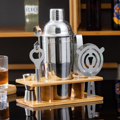 7-in-1 Stainless Steel Bartender Set - Essential Bar Tools for Home Cocktails