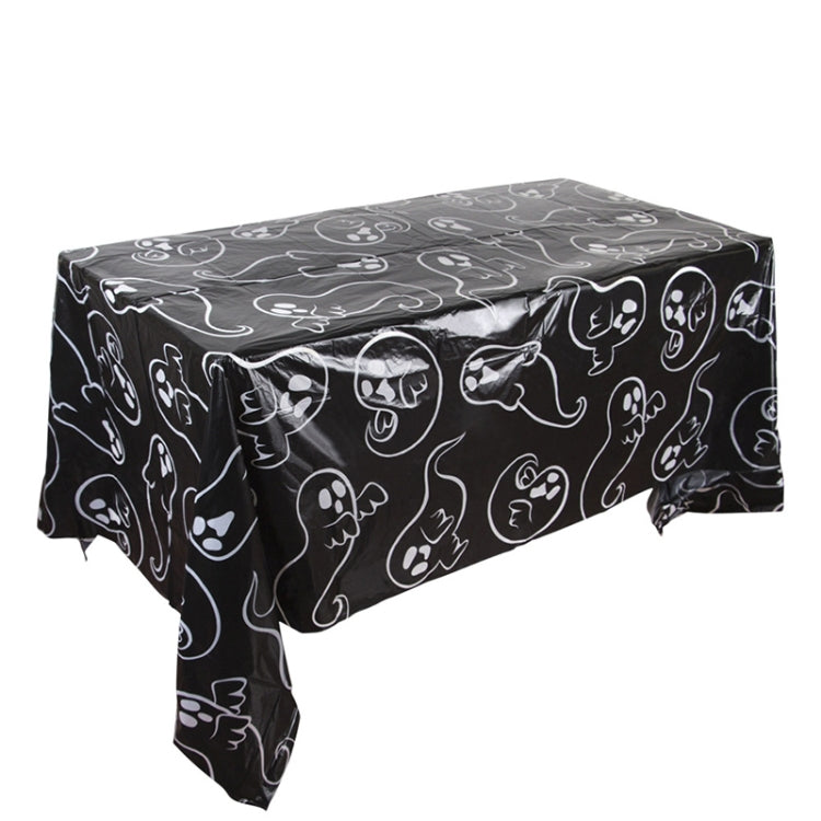 Christmas Halloween Party Event Decoration Tablecloth, Orange Pumpkin, Black Pumpkin, Black Ghost, Gray Bat, Green Pumpkin, Purple Spider, Red Snowman, Geometry, Blue Snowman, Green Biscuits - Shello's Creative Boutique