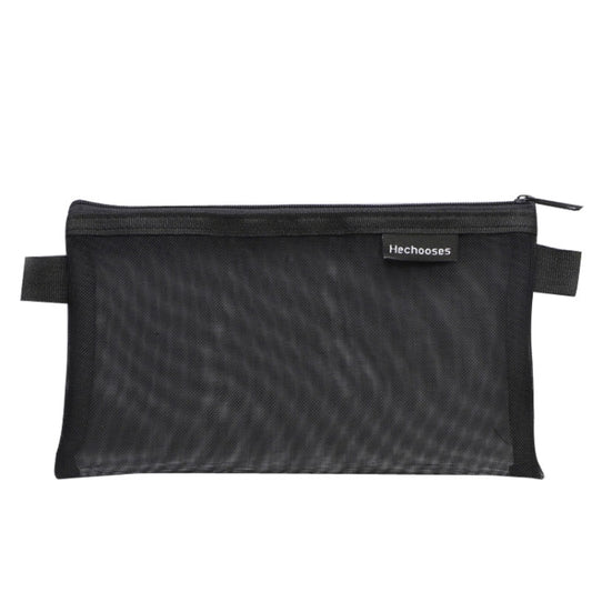 Hechooses D033 Transparent Mesh Exam Portable Pen Bag, Style:, Square (Black), Square (White), Square (Gray), Square (Pink), Square (Blue), Square (Green), Triangle (Black), Triangle (White), Triangle (Gray), Triangle (Pink), Triangle (Blue)