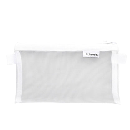 Hechooses D033 Transparent Mesh Exam Portable Pen Bag, Style:, Square (Black), Square (White), Square (Gray), Square (Pink), Square (Green), Triangle (Black), Triangle (White), Triangle (Gray), Triangle (Pink), Triangle (Blue), Triangle (Green)