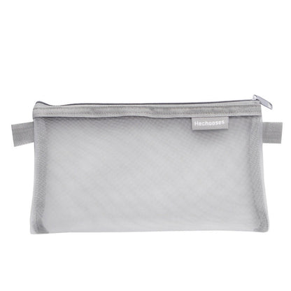 Hechooses D033 Transparent Mesh Exam Portable Pen Bag, Style:, Square (Black), Square (White), Square (Gray), Square (Pink), Square (Green), Triangle (Black), Triangle (White), Triangle (Gray), Triangle (Pink), Triangle (Blue), Triangle (Green)