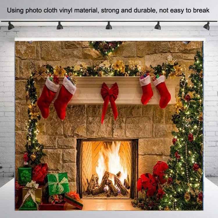 Christmas Layout Fireplace Photography Background Cloth - Shello's Creative Boutique