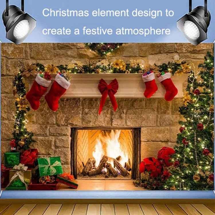 Christmas Layout Fireplace Photography Background Cloth - Shello's Creative Boutique