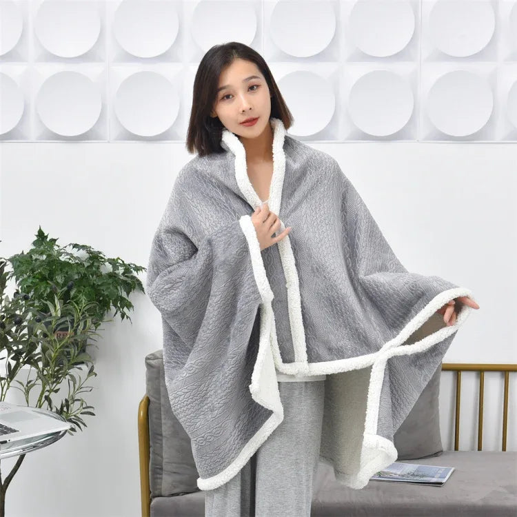 Flannel Thickened Embossed Shawl Blanket Office Air Conditioning Blanket - Shello's Creative Boutique