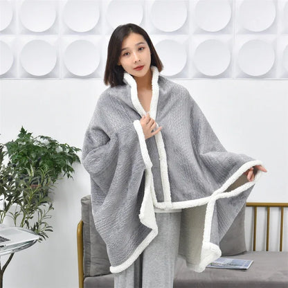 Flannel Thickened Embossed Shawl Blanket Office Air Conditioning Blanket - Shello's Creative Boutique