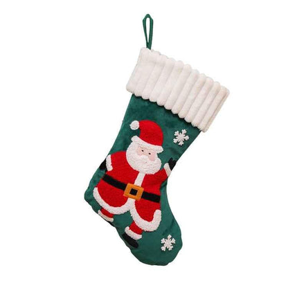 Christmas Embroidery Decorative Gift Bags Candy Bags Christmas Tree Mantel Decorative Socks - Shello's Creative Boutique