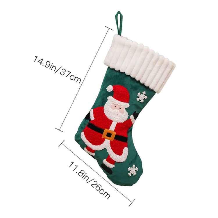 Christmas Embroidery Decorative Gift Bags Candy Bags Christmas Tree Mantel Decorative Socks - Shello's Creative Boutique
