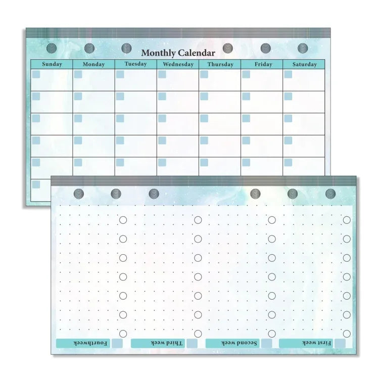 A6 6 Hole Budget Book Loose-leaf Replacement Core Handbook Insert,Spec: - Shello's Creative Boutique
