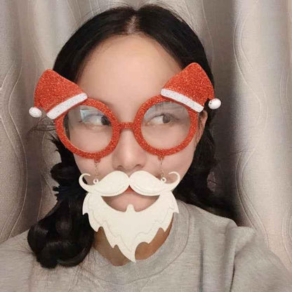 Novelty Christmas Glasses & Hair Clip Set - Fun Festive Party Accessories - Shello's Creative Boutique