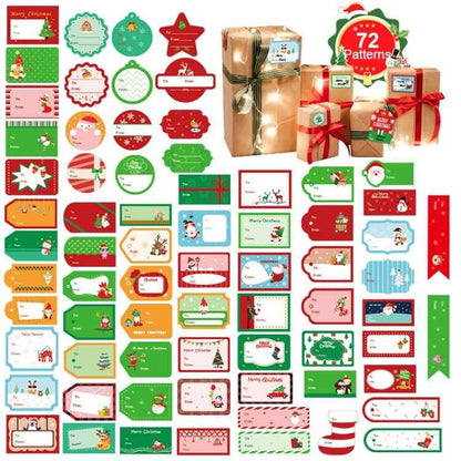 1set 72pcs/set Christmas Stickers Gift Bag Packaging Box Closure Stickers - Shello's Creative Boutique