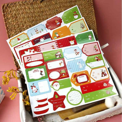 1set 72pcs/set Christmas Stickers Gift Bag Packaging Box Closure Stickers - Shello's Creative Boutique