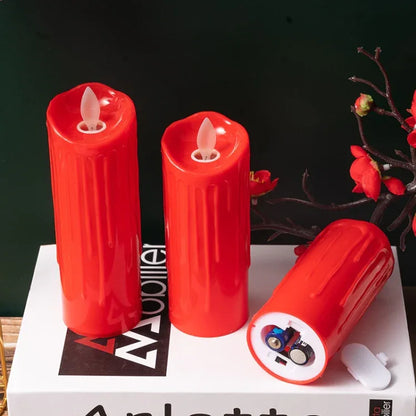 2 PCS Electronic Candle Light Swinging Wick Simulation Candle Lamp - Shello's Creative Boutique