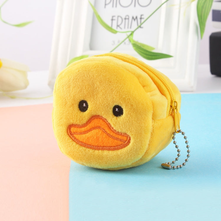 2pcs Children Cartoon Plush Three-dimensional Key Coin Purse, Shy Rabbit, Panda, Strawberry Rabbit, Shy Bear, Yellow Duckling, Chick, Black Rabbit, Red Strawberry, Red Cat Eagle, Blue Panda, Ladybug, Frog