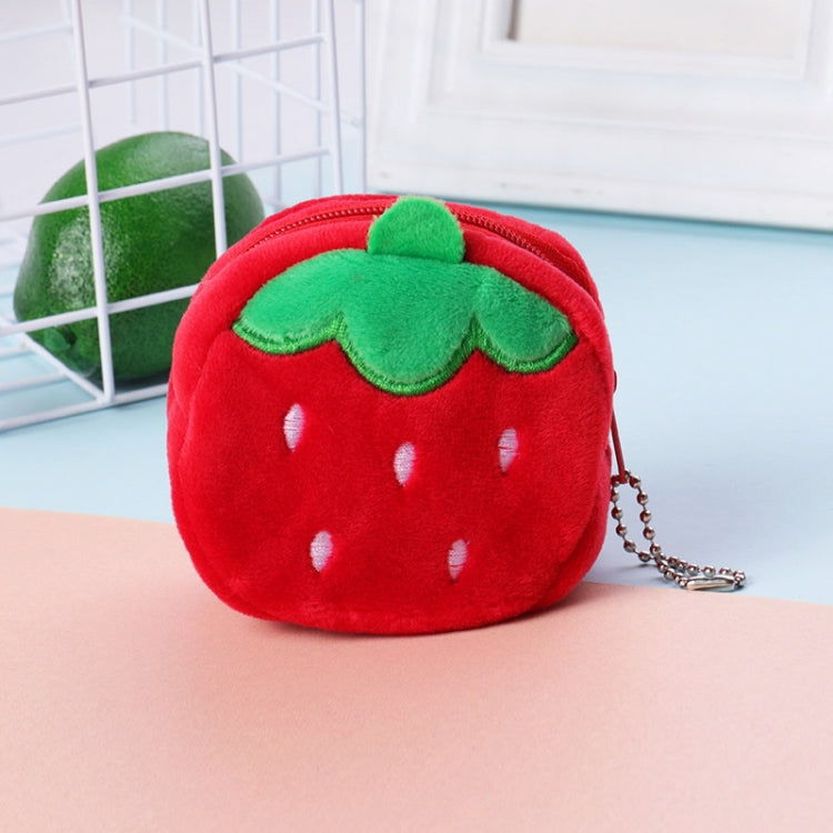 2pcs Children Cartoon Plush Three-dimensional Key Coin Purse, Shy Rabbit, Panda, Strawberry Rabbit, Shy Bear, Yellow Duckling, Chick, Black Rabbit, Red Strawberry, Red Cat Eagle, Blue Panda, Ladybug, Frog
