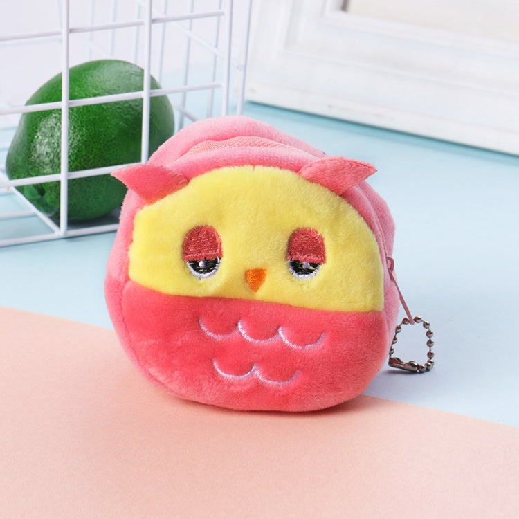 2pcs Children Cartoon Plush Three-dimensional Key Coin Purse, Shy Rabbit, Panda, Strawberry Rabbit, Shy Bear, Yellow Duckling, Chick, Black Rabbit, Red Strawberry, Red Cat Eagle, Blue Panda, Ladybug, Frog