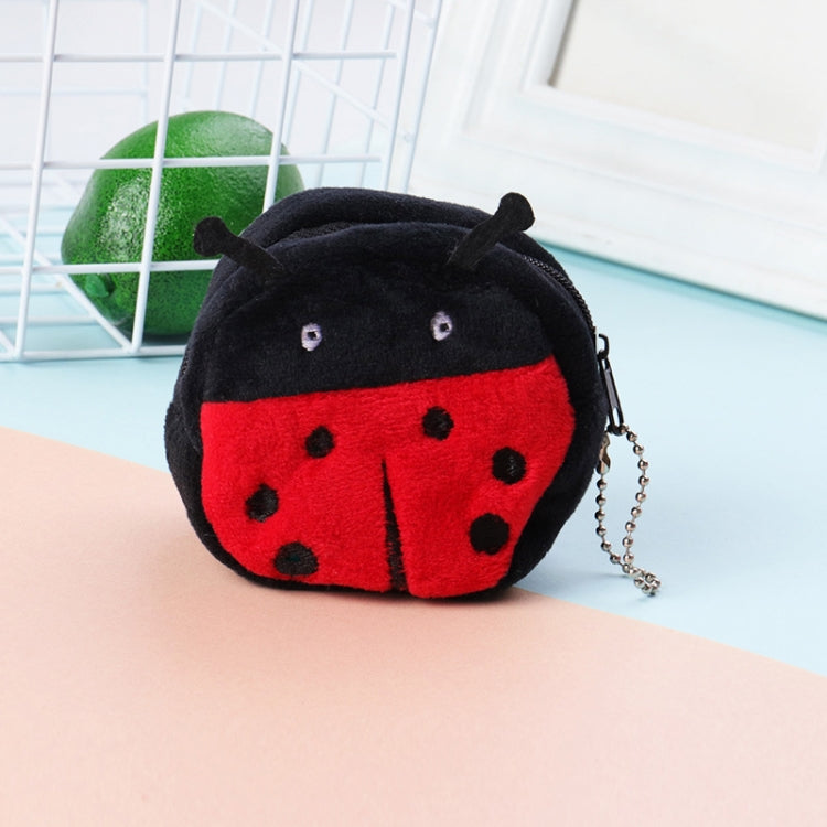 2pcs Children Cartoon Plush Three-dimensional Key Coin Purse, Shy Rabbit, Panda, Strawberry Rabbit, Shy Bear, Yellow Duckling, Chick, Black Rabbit, Red Strawberry, Red Cat Eagle, Blue Panda, Ladybug, Frog