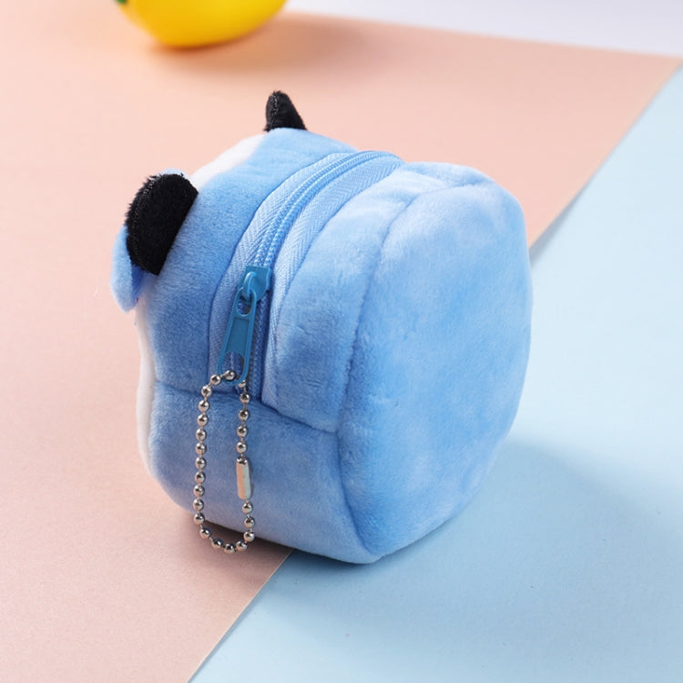 2pcs Children Cartoon Plush Three-dimensional Key Coin Purse, Shy Rabbit, Panda, Strawberry Rabbit, Shy Bear, Yellow Duckling, Chick, Black Rabbit, Red Strawberry, Red Cat Eagle, Blue Panda, Ladybug, Frog