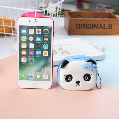 2pcs Children Cartoon Plush Three-dimensional Key Coin Purse, Shy Rabbit, Panda, Strawberry Rabbit, Shy Bear, Yellow Duckling, Chick, Black Rabbit, Red Strawberry, Red Cat Eagle, Blue Panda, Ladybug, Frog