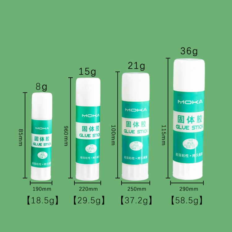 12pcs 15g MOKA Solid Glue Student Stationery Children Handmade Solid Glue Stick