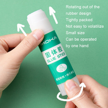 12pcs 15g MOKA Solid Glue Student Stationery Children Handmade Solid Glue Stick