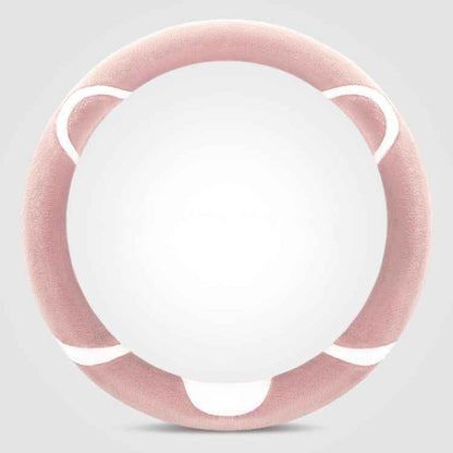 Car Steering Wheel Cartoon Short Fluff Handle Cover