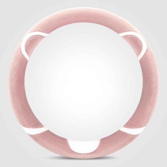Car Steering Wheel Cartoon Short Fluff Handle Cover