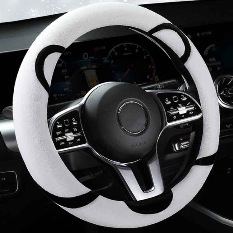 Car Steering Wheel Cartoon Short Fluff Handle Cover