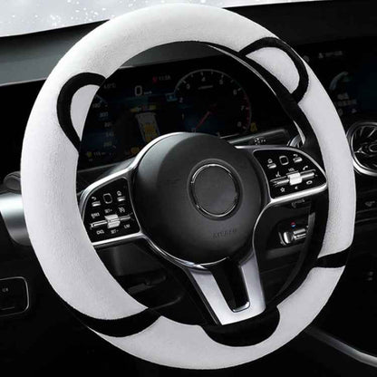 Car Steering Wheel Cartoon Short Fluff Handle Cover
