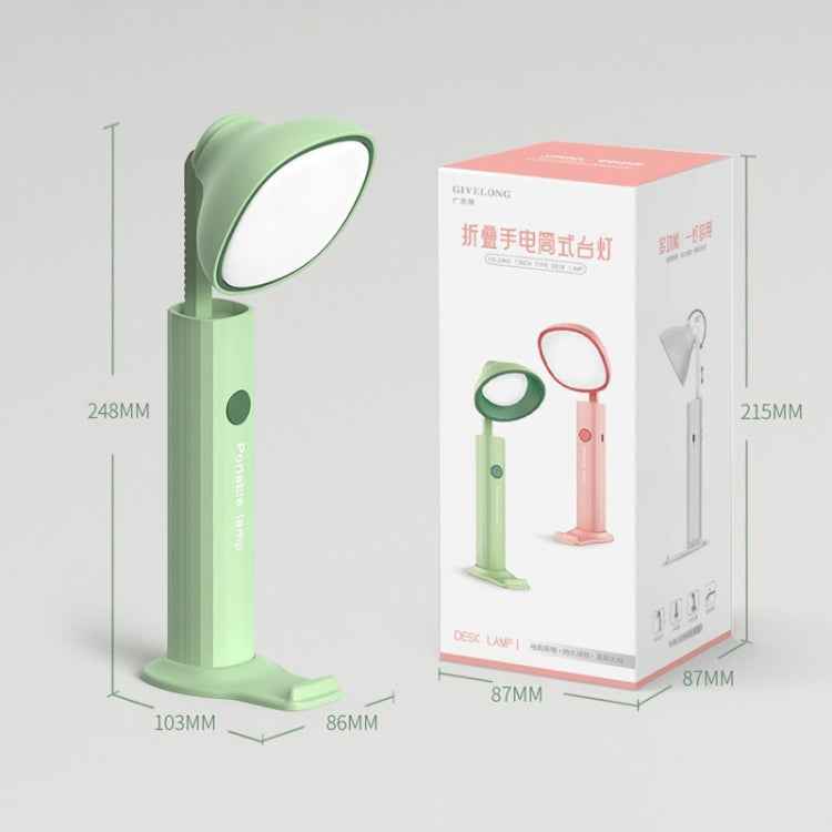 Folding Flashlight Desk Lamp USB Charging Student Dorm Night Light
