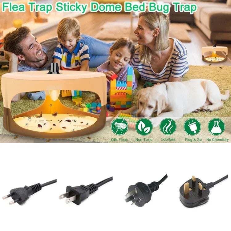 SK111 Pet Household Flea Lamp Flea Sticky Trapper Flea Capture Device - Shello's Creative Boutique