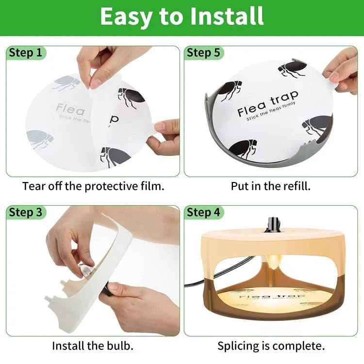 SK111 Pet Household Flea Lamp Flea Sticky Trapper Flea Capture Device - Shello's Creative Boutique