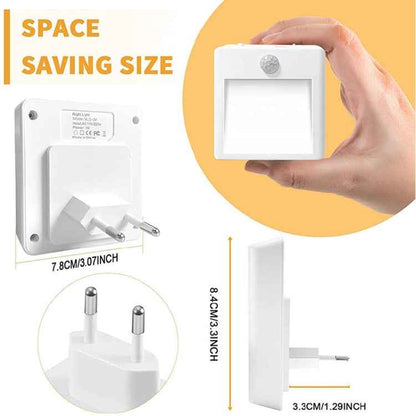 NL2101 Motion Sensor LED Night Light AC Plug Dimming Sleep Lights,Spec: