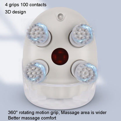 K111 Hot Compress Red Light Head Massager Electric Kneading Vibration Waterproof Head Instrument, K111 White - Shello's Creative Boutique