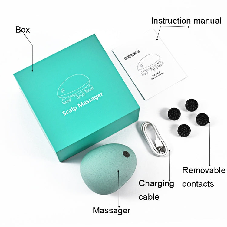 Mini Electric Head Massage, Mini Blue, Mini Silver, Mini White - Shello's Creative Boutique