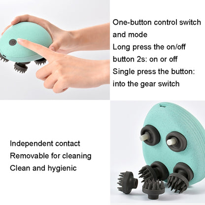 Mini Electric Head Massage, Mini White, Mini Blue, Mini Silver - Shello's Creative Boutique