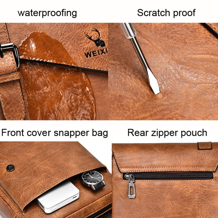 WEIXIER D266 Retro Crossbody Large Capacity Messenger Bag Shoulder Bag Tot Backpack - Shello's Creative Boutique