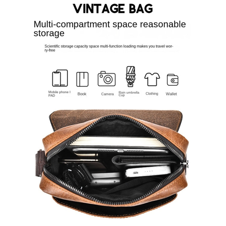 WEIXIER D266 Retro Crossbody Large Capacity Messenger Bag Shoulder Bag Tot Backpack - Shello's Creative Boutique