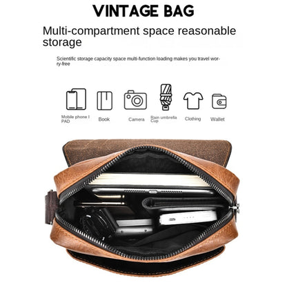 WEIXIER D266 Retro Crossbody Large Capacity Messenger Bag Shoulder Bag Tot Backpack - Shello's Creative Boutique