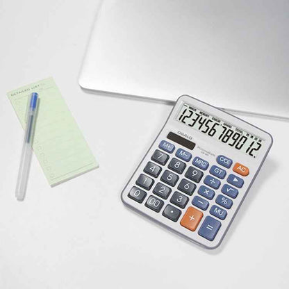 OSALO OS-6M 12-digit Office Desktop Calculator Solar Dual Power Calculator