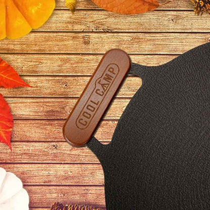 COOL CAMP Solid Wood Handle For Camping BBQ Pan Grill Heat-resistant Lifting Handle
