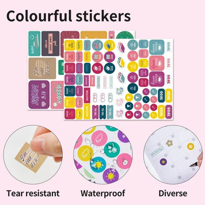 A5 Starry Sky Undated Planner Journal Financial Notebook - Shello's Creative Boutique