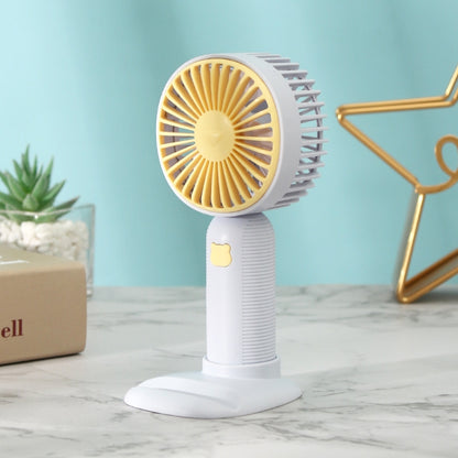 Handheld Mini Pocket Fan - Portable USB Rechargeable Fan with Phone Stand Base